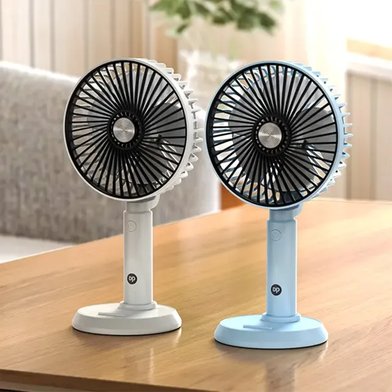 DP 7640 USB Rechargeable Floor Fan Summer Mute ventilator Student Desktop Table Fans for Office Bedroom